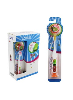 Lotus Child Toothbrush With Cover Ages 3-12 12Pcs/Box  - Image 1
