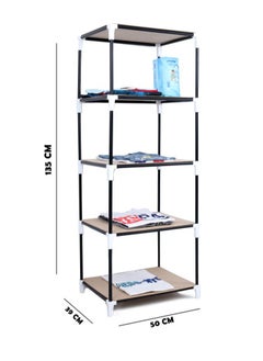 FOLDABLE NON-WOVEN WARDROBE WITH FOUR SHELVES . SIZE 39X50X135 CM - GRAY COLOR - pzsku/Z89A17D23883B1E85E500Z/45/_/1715690845/bf994360-06c7-4bcf-ae9d-2f214ba2188a