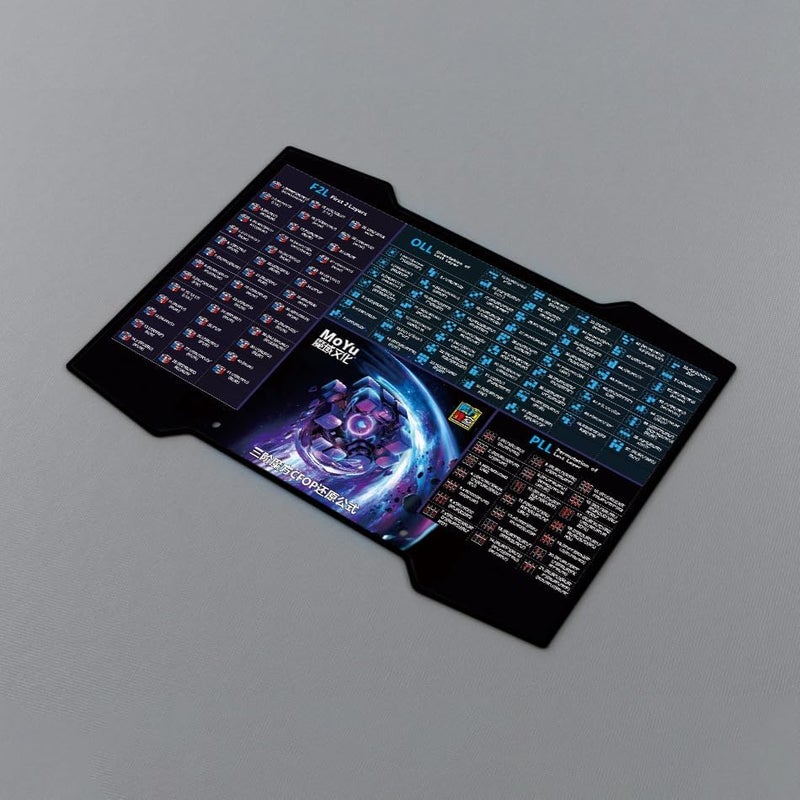 CuberSpeed CuberSpeed MoYu CFOP Cube Mat for Magic Cube Competition Mat Black Moyu Cubing mat for Speed Cube Timer  - Image 2