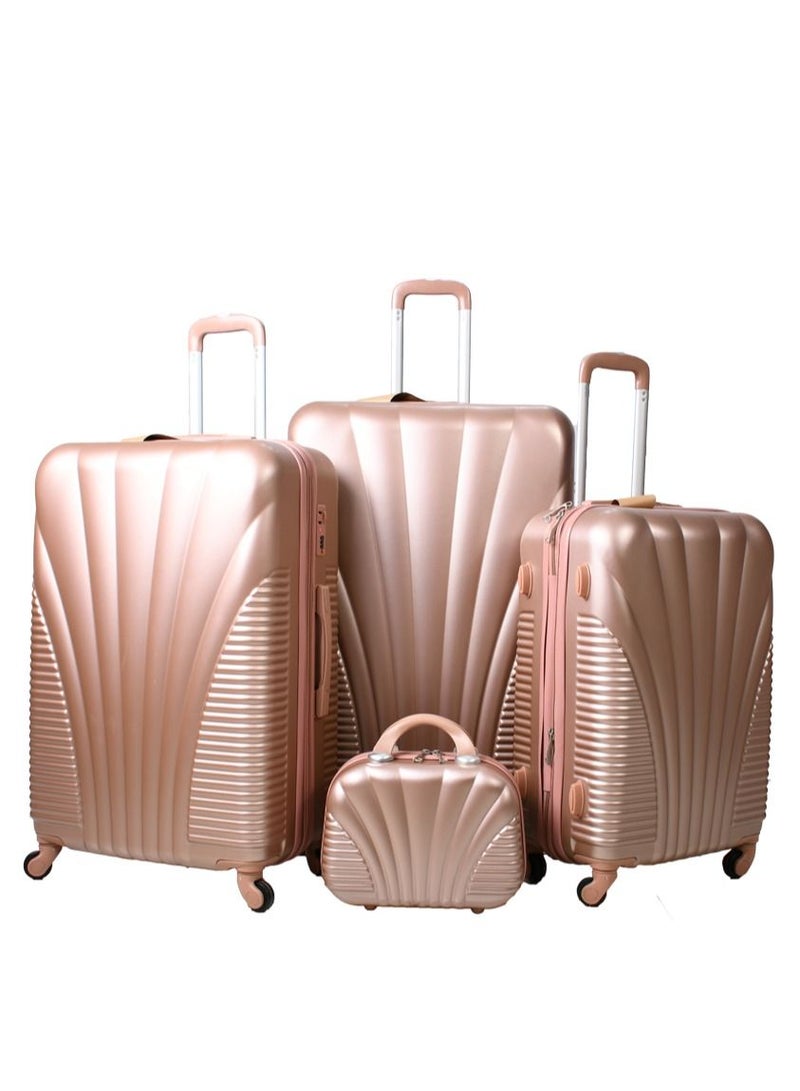 مورانو طقم حقائب سفر مورانو 5 قطع بعجلات مقاس 32/28/24/20/12 بوصة (روز قولد) - Image 2