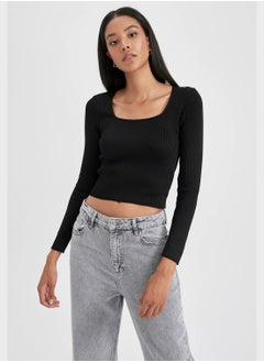 DeFacto Fitted Square Neck Sweater  - Image 1