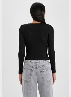 DeFacto Fitted Square Neck Sweater  - Image 2