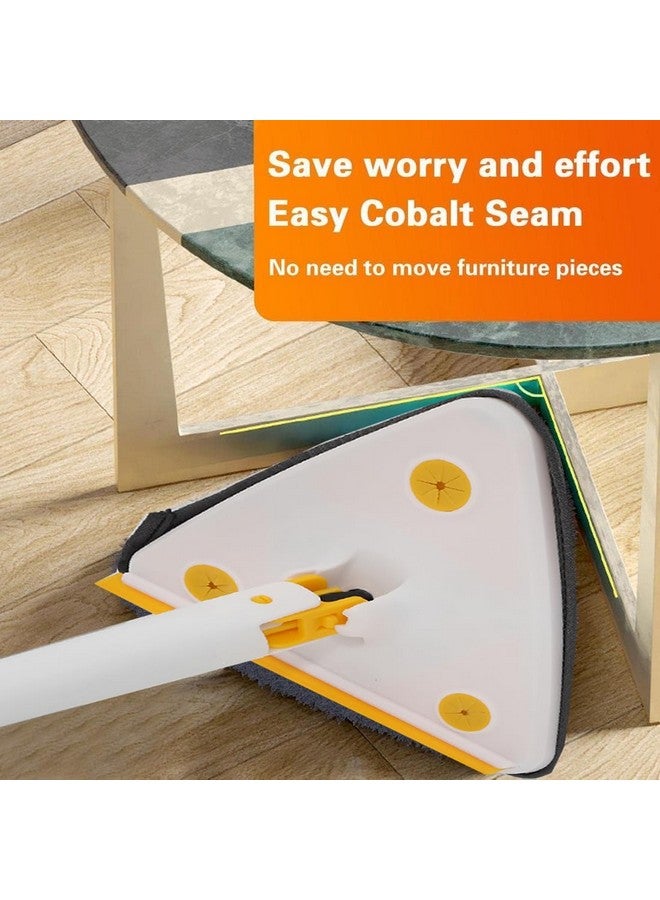 PRIME PICK ممسحة مثلثية قابلة للتعديل من برايم بيك، ممسحة حائط دوارة بزاوية 360 درجة للتنظيف الرطب والجاف، قابلة للإزالة والغسل - Image 4