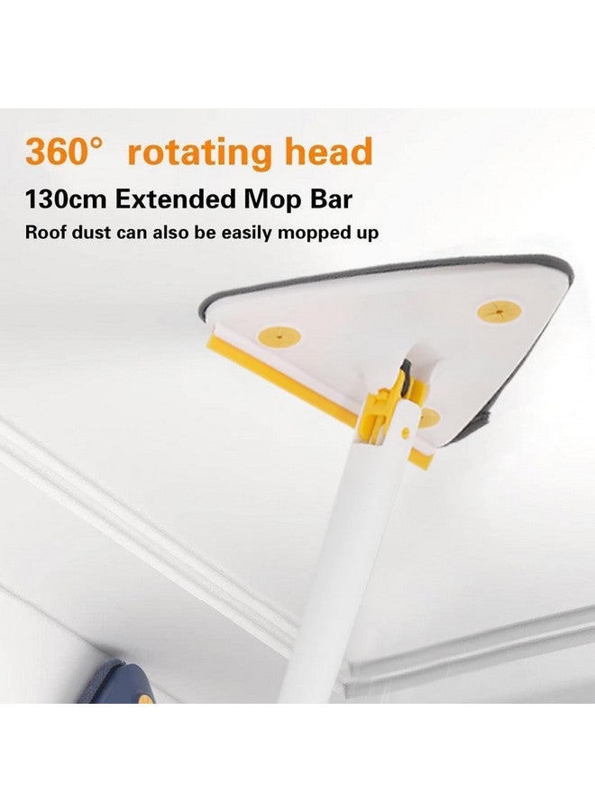 PRIME PICK ممسحة مثلثية قابلة للتعديل من برايم بيك، ممسحة حائط دوارة بزاوية 360 درجة للتنظيف الرطب والجاف، قابلة للإزالة والغسل - Image 5