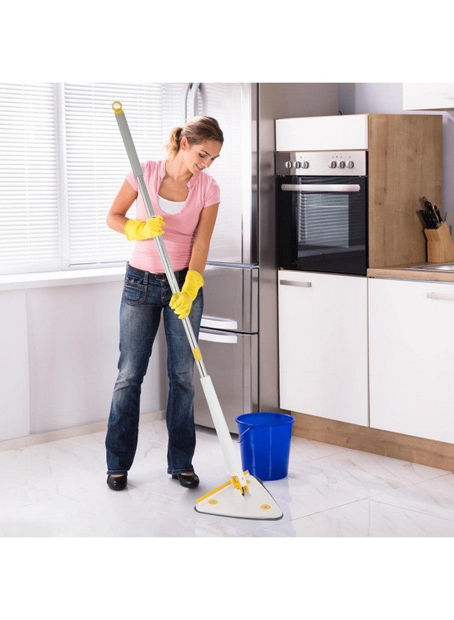 PRIME PICK ممسحة مثلثية قابلة للتعديل من برايم بيك، ممسحة حائط دوارة بزاوية 360 درجة للتنظيف الرطب والجاف، قابلة للإزالة والغسل - Image 2