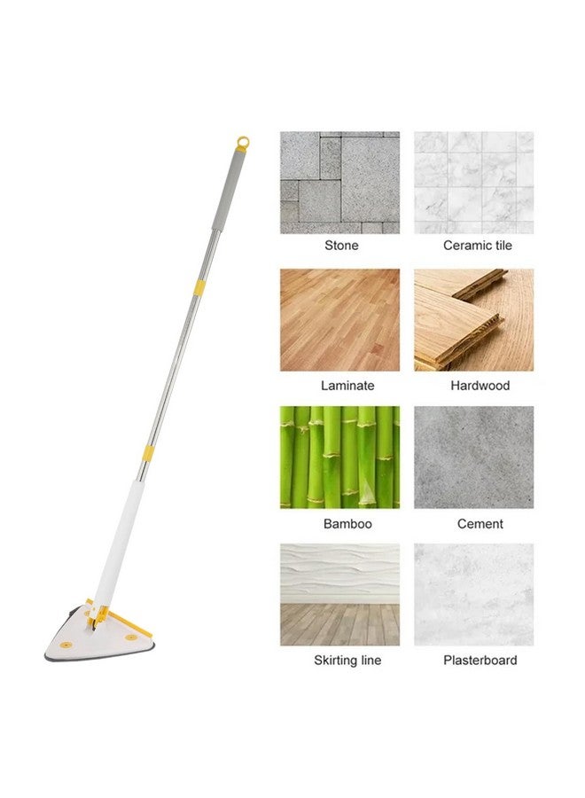 PRIME PICK ممسحة مثلثية قابلة للتعديل من برايم بيك، ممسحة حائط دوارة بزاوية 360 درجة للتنظيف الرطب والجاف، قابلة للإزالة والغسل - Image 3