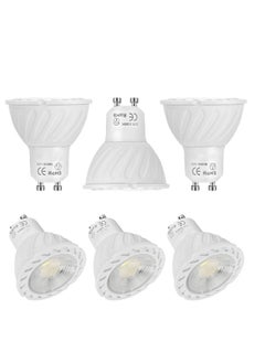 Generic SYOSI Eye-Protected GU10 LED Bulb, 6 Pack GU10 Bulb Replacement for Recessed Track Lighting, 400LM and 5000K Daylight White, 6W Spotlight Bulb for Office, Kitchen, Living Room, Bedroom  - Image 1