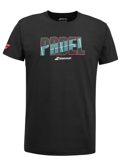 Babolat Babolat Padel Tshirt Padel-6Ms24441-2000, Color - Black, (French Brand)