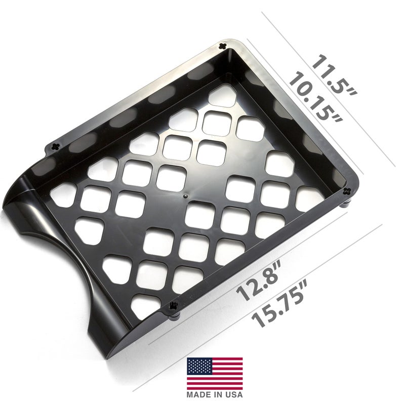 Officemate Unbreakable High Capacity Trays, Set of 2, Black (21072) - Image 2