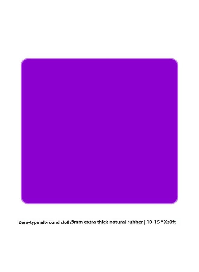 Electric Competition Mouse Pad Class Zero Super Large Fine Face Lock Edge Thickened 5mmFPS Game Special Mouse Pad Office Special Pad-color:420*490*5mm-pattern:zero Purple  - Image 1