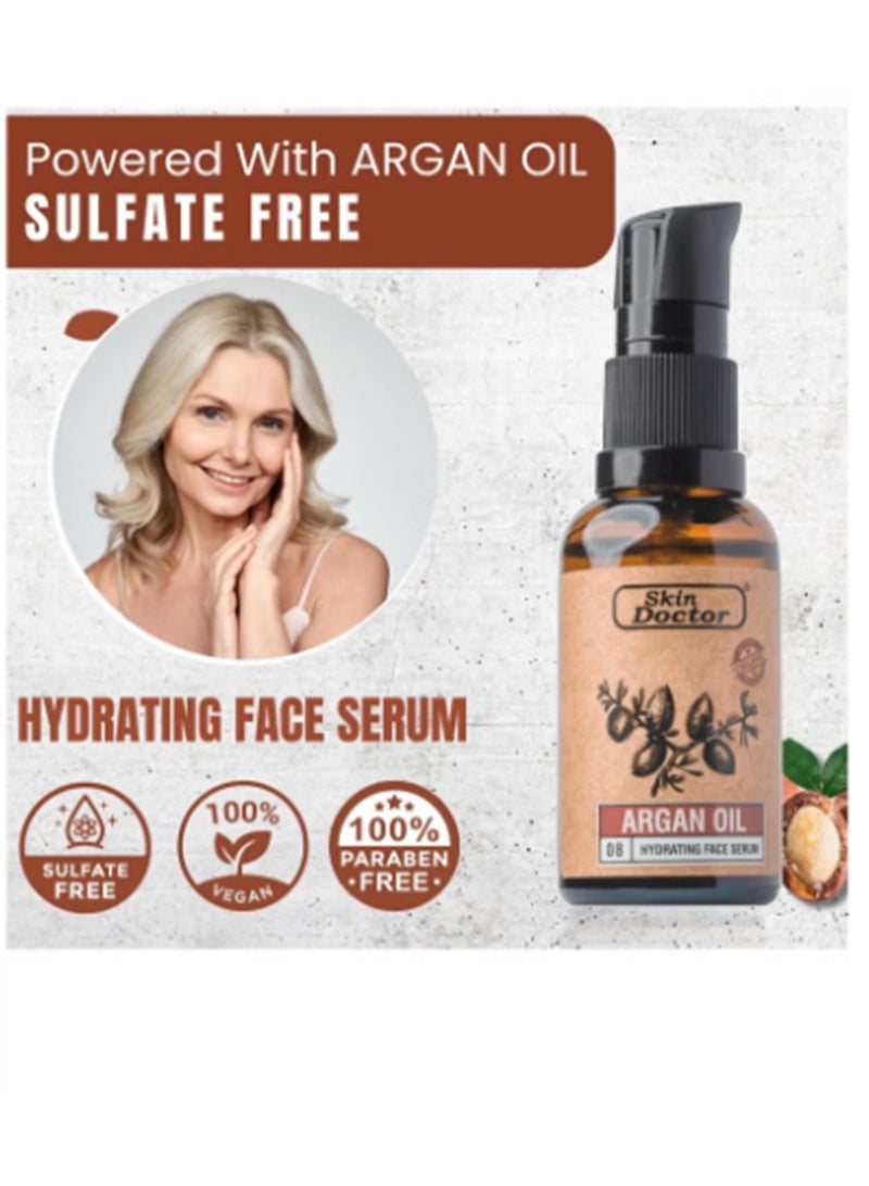 Skin Doctor Argan Oil Infused Hydrating Face Serum Skin Revitalization and Anti-Aging Formula - 30ml - Image 2