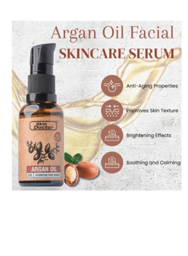 Skin Doctor Argan Oil Infused Hydrating Face Serum Skin Revitalization and Anti-Aging Formula - 30ml - Image 3