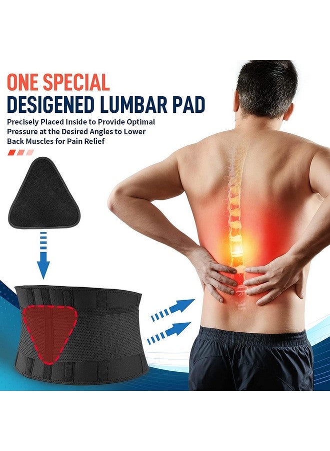COIF Back Brace Support Belt-Lumbar Support Back Brace For Back Pain, Sciatica, Scoliosis, Herniated Disc Adjustable Support Straps-Lower Back Brace With Removable Lumbar Pad For Men & Women (L/Xl) - Image 2