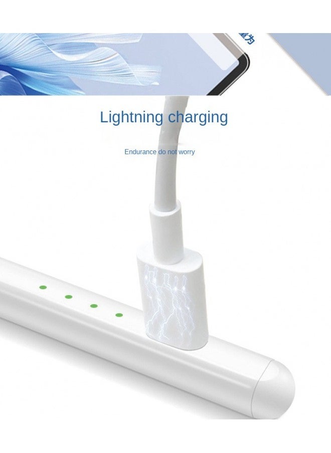 2025 New iPad Pencil with Battery Display, No Offset, No Delay,Stylus Pen with Magnetic & Tilt-Sensitive Design & Fast Charging For Apple iPad 2018 and Later(White)