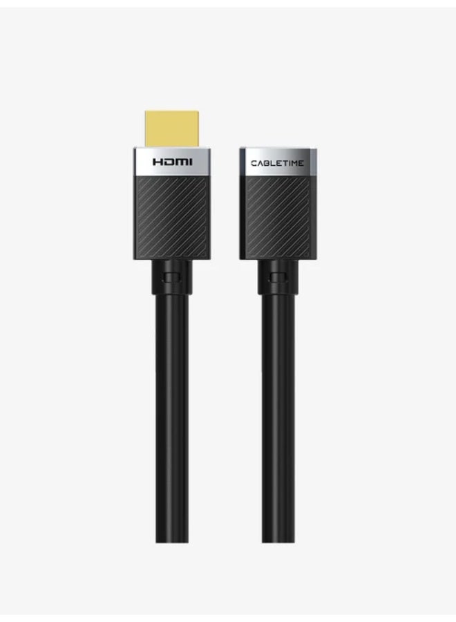 CABLETIME HDMI Extension Cable Male to Female 4K Ultra HD High Speed for TV Stick, Gaming Console, Laptop & Big Screen TV - Image 1