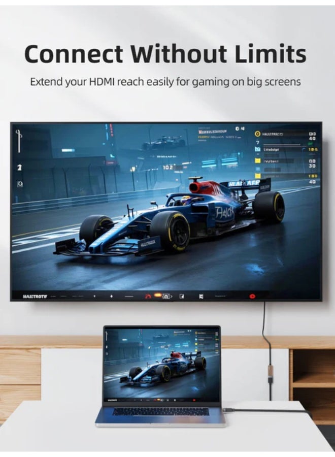 CABLETIME HDMI Extension Cable Male to Female 4K Ultra HD High Speed for TV Stick, Gaming Console, Laptop & Big Screen TV - Image 2