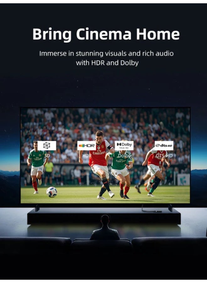 CABLETIME HDMI Extension Cable Male to Female 4K Ultra HD High Speed for TV Stick, Gaming Console, Laptop & Big Screen TV - Image 5