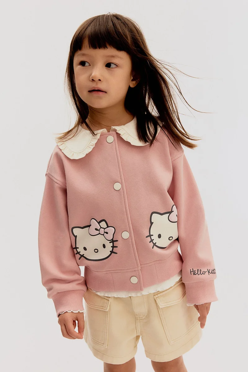 H&M Sequined sweatshirt cardigan