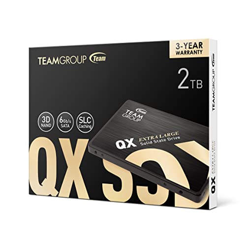 TEAMGROUP QX 2TB 3D NAND QLC 2.5 بوصة SATA III محرك أقراص الحالة الصلبة الداخلي SSD سرعة القراءة/الكتابة تصل إلى 560/500 ميجابايت/ثانية 690TBW لابتوب وكمبيوتر مكتبي T253X7002T0C101 - Image 5