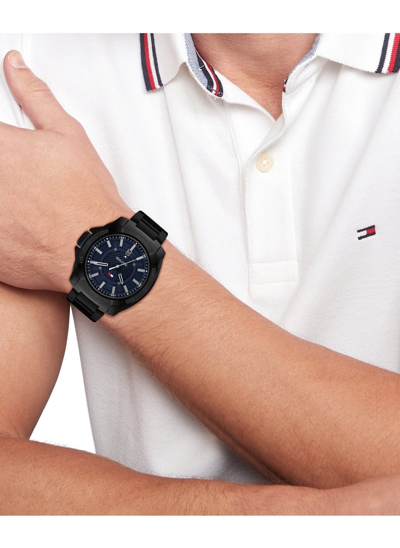 TOMMY HILFIGER Round Analog Men's Blue Case Watch - 1792139  - Image 4
