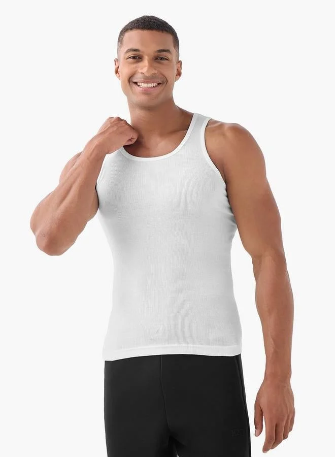 Splash FAV Men Ribbed Vest - Pack of 3
