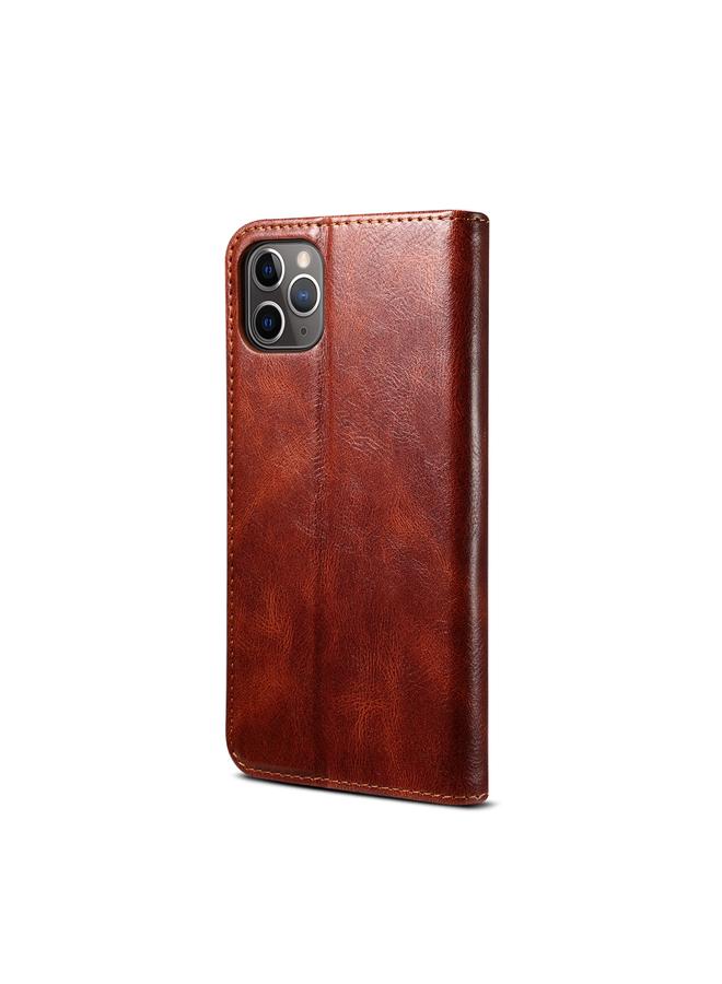 Zaboon Case For iPhone 11 Pro Simple Wax Crazy Horse Texture Horizontal Flip Leather Case with Card Slots & Wallet - Image 3