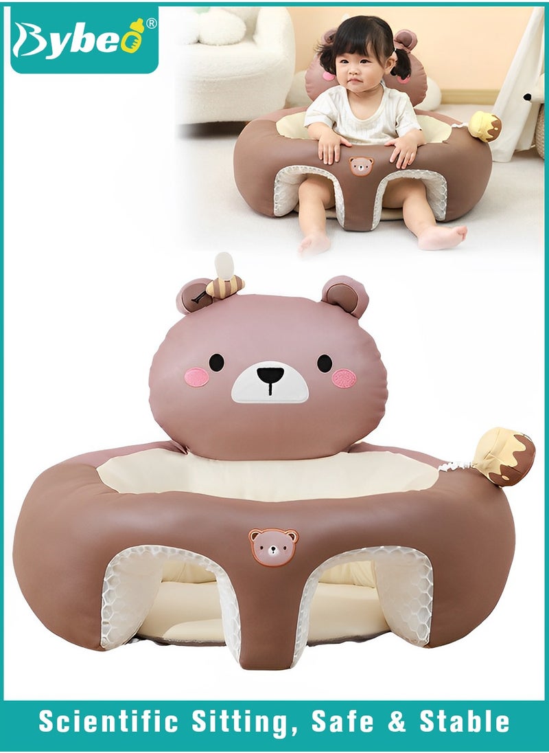 Bybeo Baby Sitting Support Seat Sofa, Baby Sofa Learn Sitting Chair, Baby Sitting Chair, Infant Sit-up Sofa, Infant Floor Seat With Back Support, Toddler Activity and Feeding Seat, Gift for Kids Boy Girl  - Image 1