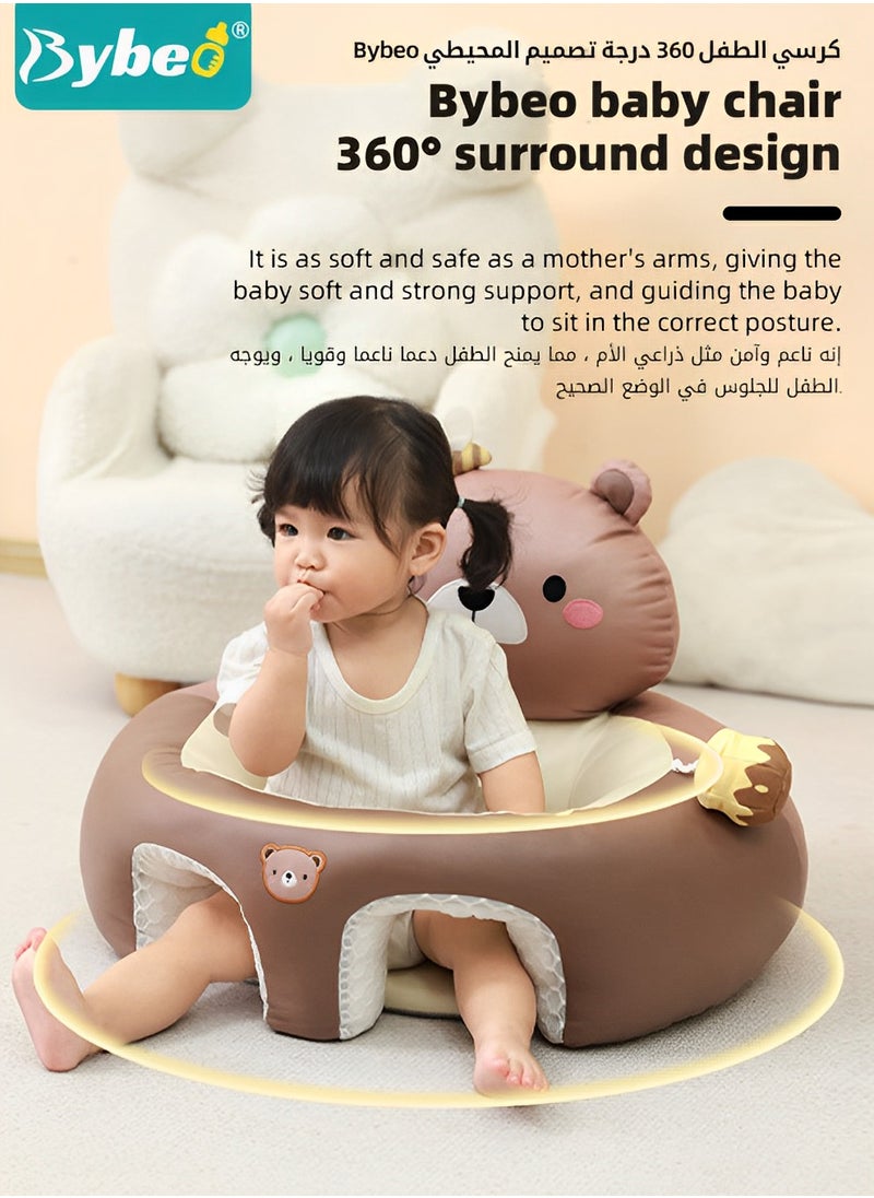 Bybeo Baby Sitting Support Seat Sofa, Baby Sofa Learn Sitting Chair, Baby Sitting Chair, Infant Sit-up Sofa, Infant Floor Seat With Back Support, Toddler Activity and Feeding Seat, Gift for Kids Boy Girl  - Image 4