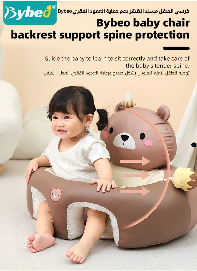 Bybeo Baby Sitting Support Seat Sofa, Baby Sofa Learn Sitting Chair, Baby Sitting Chair, Infant Sit-up Sofa, Infant Floor Seat With Back Support, Toddler Activity and Feeding Seat, Gift for Kids Boy Girl  - Image 5