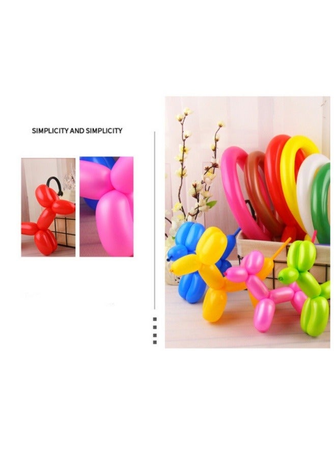 100 Pieces Long Balloons Thickened Modeling Balloons Magic Balloons Multicolor - Image 5