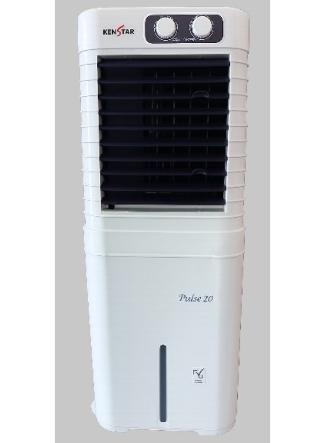 KENSTAR PULSE 20L AIR COOLER, 20L TANK CAPACITY,HONEY COMB FILTER, WORKS ON INVERTOR, AIR DELIVERY 600 M3/H, MADE IN INDIA - Image 1