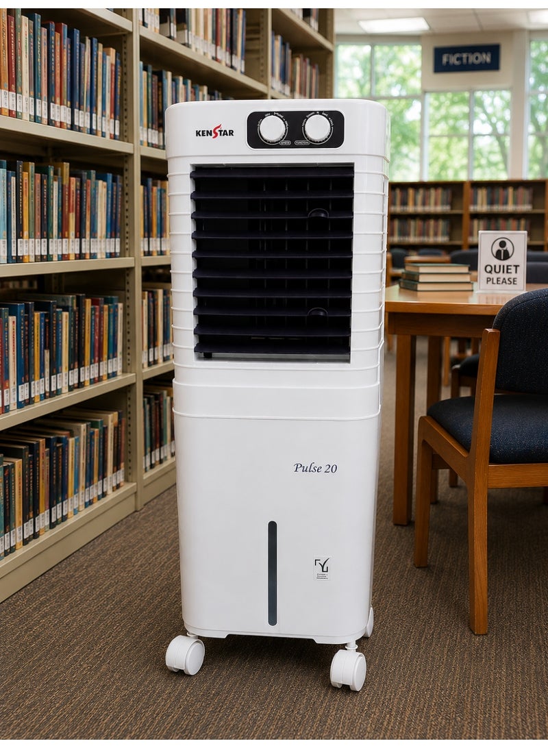 KENSTAR PULSE 20L AIR COOLER, 20L TANK CAPACITY,HONEY COMB FILTER, WORKS ON INVERTOR, AIR DELIVERY 600 M3/H, MADE IN INDIA - Image 3