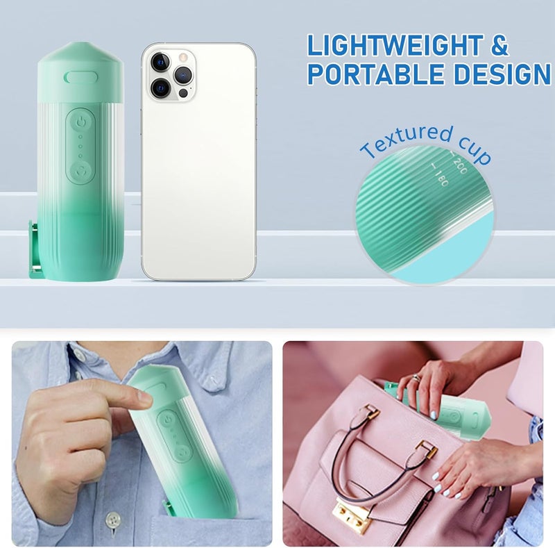 houscly Classic modern blend design Portable Water Flosser for Teeth Travel Mini Small Water Flosser Compact Electric Oral Irrigator Dental Flossing for Teeth Cleaning Cordless Advanced Tonsil Stone Kids Adults Braces Multi-color available build - Image 2