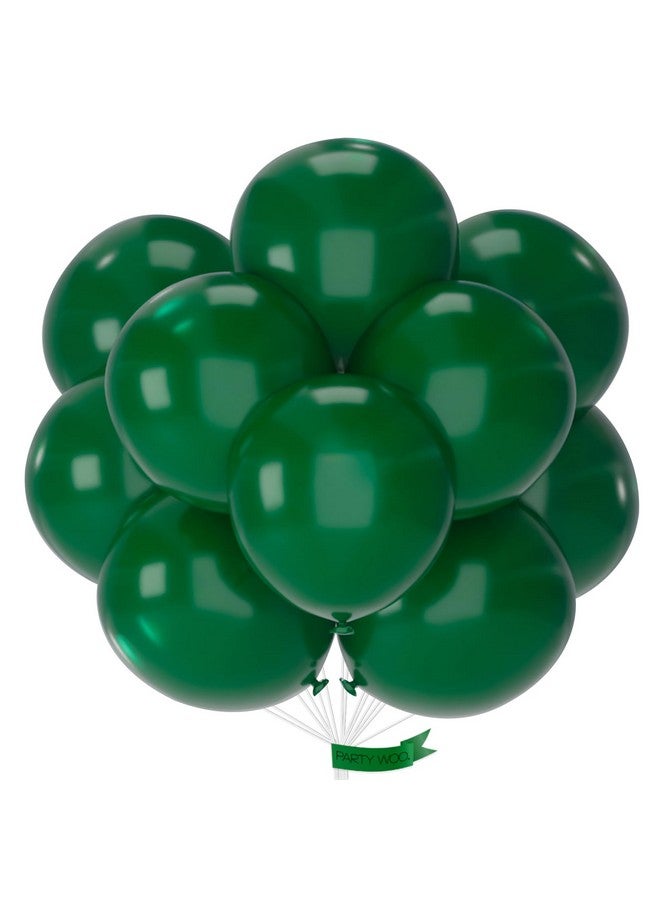 PartyWoo Dark Green Balloons 20 pcs 18 Inch Large Big Jumbo Giant Hunter Emerald Forest Green Latex Helium Balloons for Graduation Christmas Mardi Gras Birthday Party Decorations Green-Y56 - Image 1