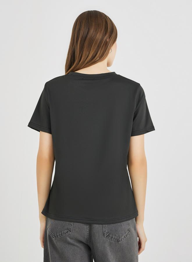 Take Two Slogan Print Regular Fit T-Shirt - Image 4