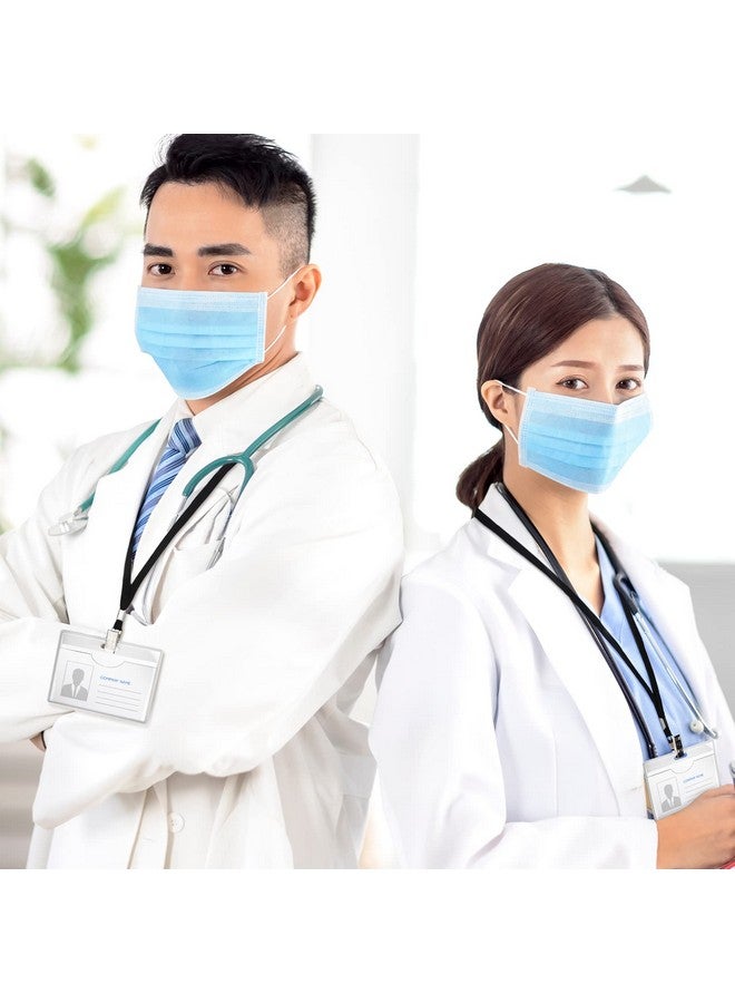 Hoolerry 300 Pcs Lanyards Clips Bulk Lanyards for ID Name Badge Holder Lanyards Flat with Swivel Hook for Office School(Black) - Image 5