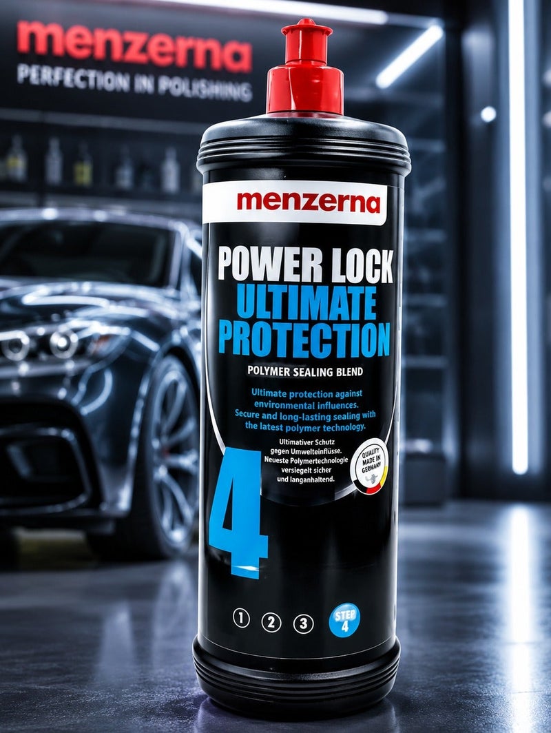 Menzerna Power Lock Ultimate Protection Polymer Paint Sealant 1 Liter, Long Lasting Car Paint Protection, High Gloss Finish, Hydrophobic Coating, UV Protection, Professional Automotive Paint Sealant, Premium Car Detailing Polish and Surface Protection . - Image 1