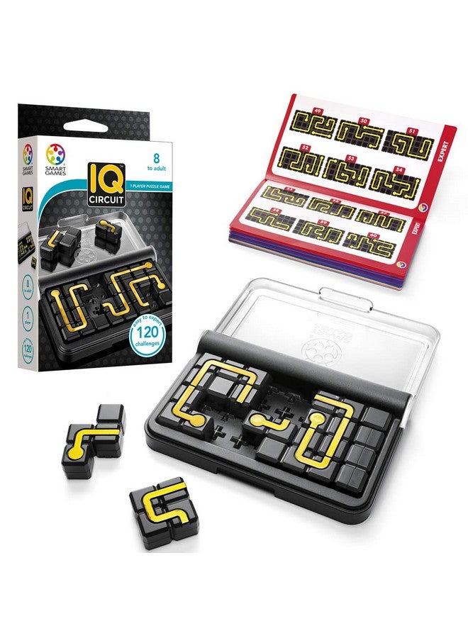 SmartGames Iq Circuit Portable Travel Game With 120 Challenges For Ages 8 Adult - Image 1