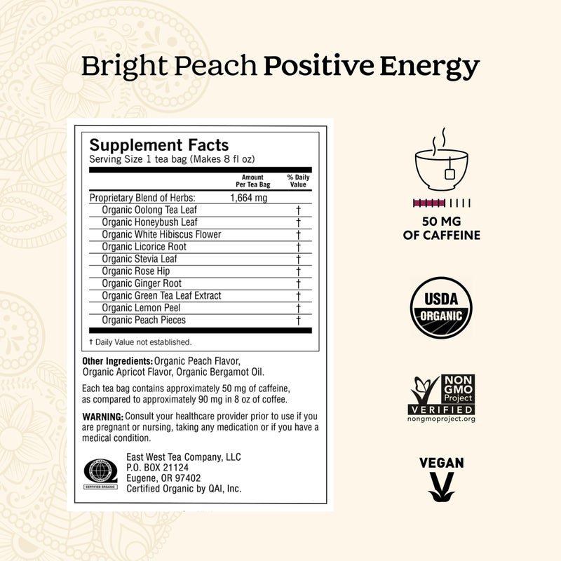 Yogi Tea - Morning Energy Variety Pack (3 Pack) Includes Peach Bergamot Bright Day, Sweet Tangerine Positive Energy, Spiced Blackberry Focus - 48 Organic Tea Bags - Image 2