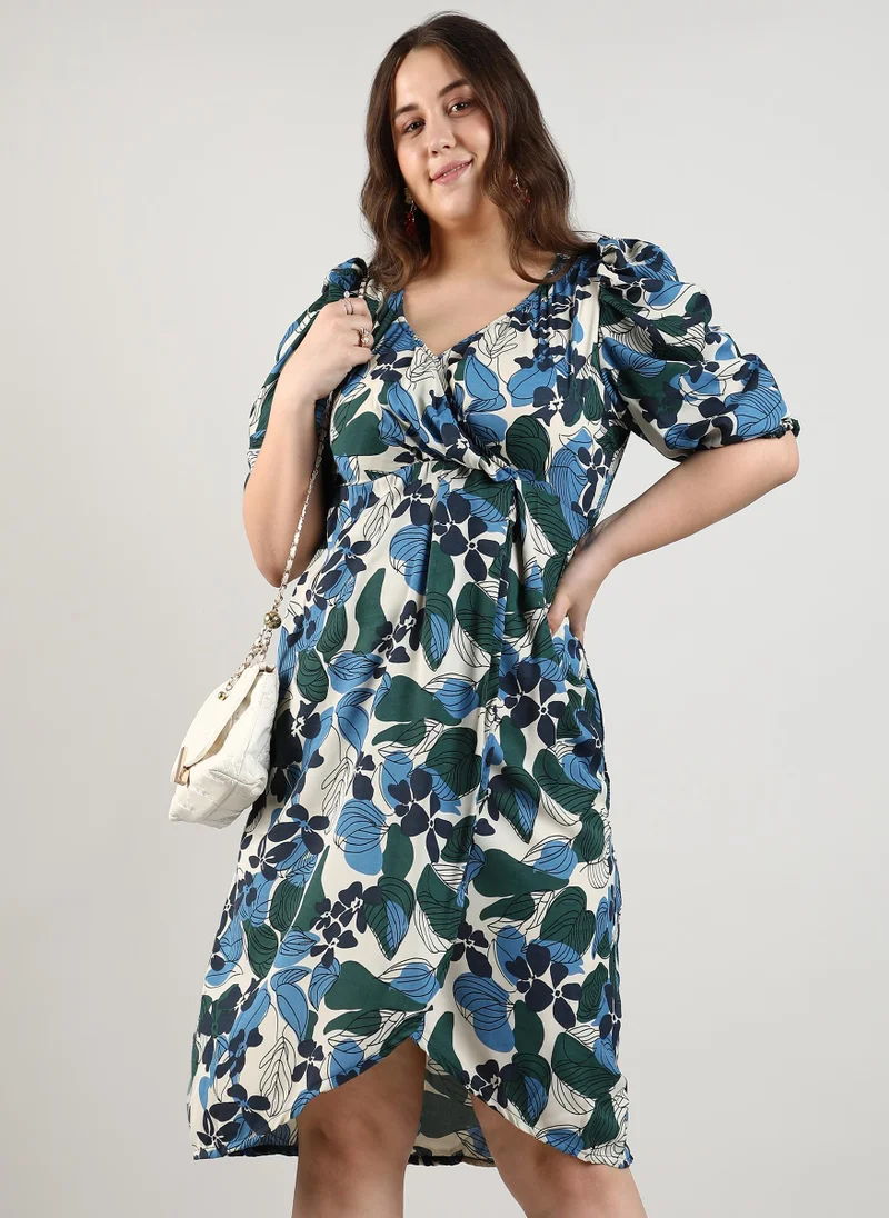 انستافاب بلس Foliage Wrap Dress
