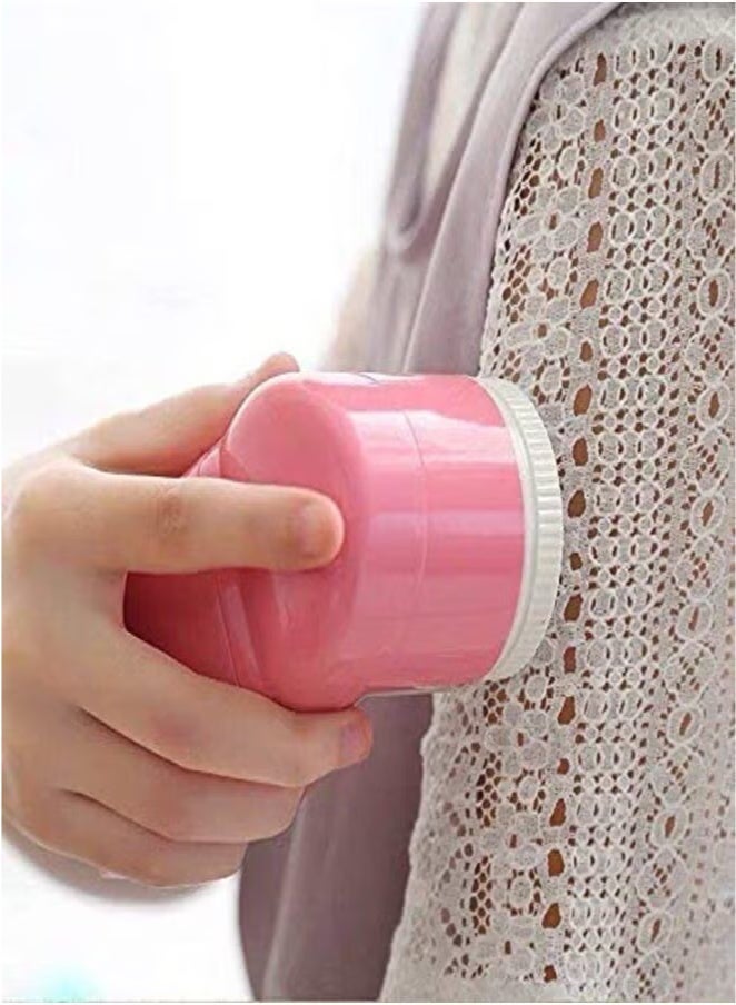 Rechargeable Electric and Battery-Powered Lint Remover – Compact and Stylish Design – Pink Color - Image 2