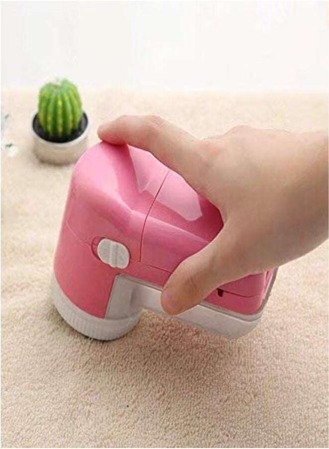 Rechargeable Electric and Battery-Powered Lint Remover – Compact and Stylish Design – Pink Color - Image 4