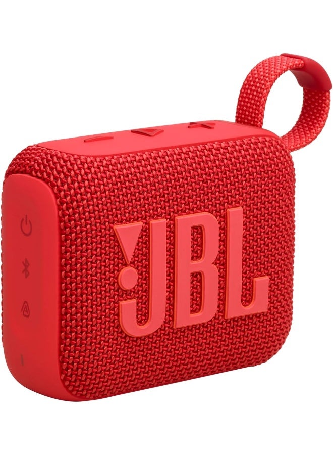 JBL Go4 Portable Waterproof Speaker Red - Image 1