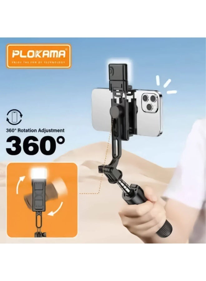 التخطيط عصا سيلفي ثلاثية القوائم قابلة للطي بتقنية البلوتوث LIVE-K5، تدور 360 درجة، مع جهاز تحكم عن بعد، وارتفاع قابل للتعديل، وقاعدة ثابتة مضادة للانزلاق للهواتف والكاميرات - Image 3