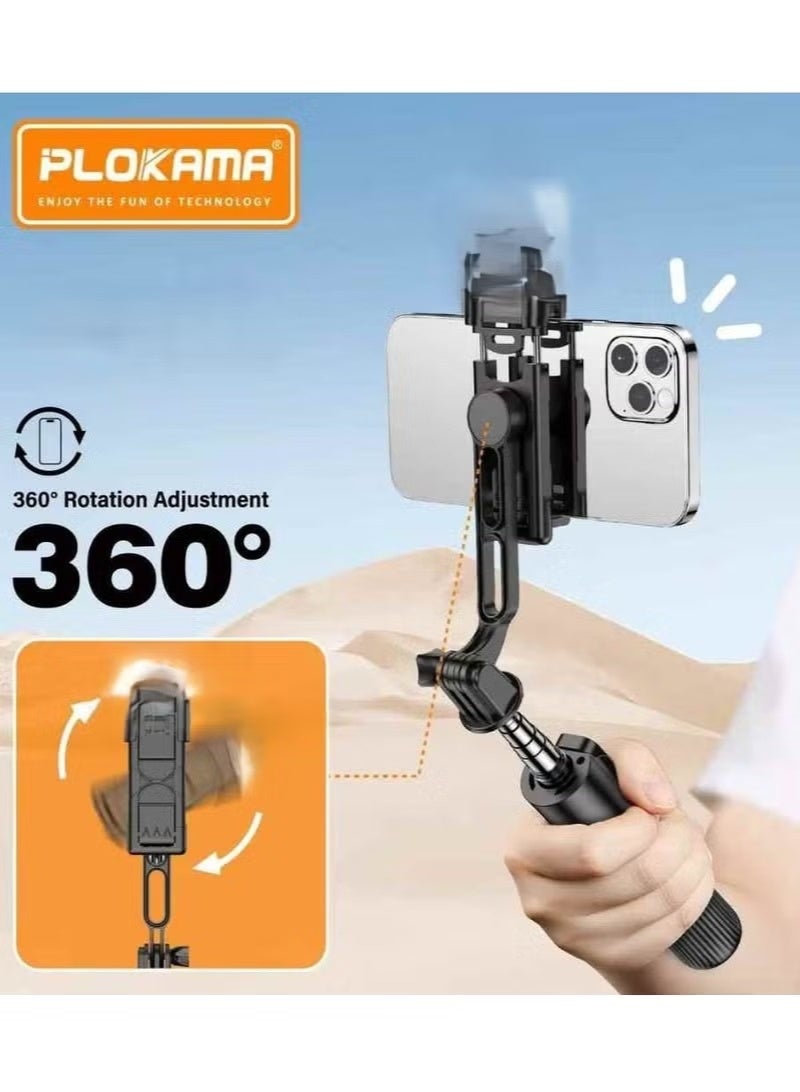 التخطيط عصا سيلفي ثلاثية القوائم قابلة للطي بتقنية البلوتوث LIVE-K5، تدور 360 درجة، مع جهاز تحكم عن بعد، وارتفاع قابل للتعديل، وقاعدة ثابتة مضادة للانزلاق للهواتف والكاميرات - Image 5