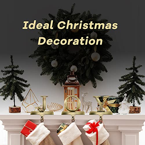 MCEAST Pack of 3 Christmas Stocking Holders Metal Mantel Stocking Clips Fireplace Stocking Hangers for Christams Decoration, Bronze - Image 5