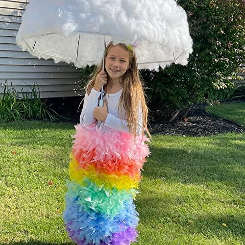 Flydreamfeathers 40 Gram 72" Long, Turkey Chandelle Feather Boa, Dancing Wedding Crafting Party Dress Up, Halloween Costume Decoration (baby pink) - Image 4