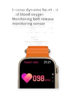 Generic M8 Pro Ultra Smart Watch with 4 Bands | S8 49mm 1.93in | compass | NFC | IP68 Water Resistant | Smart Sensor | Smart watch with an ocean bracelet  - Image 4