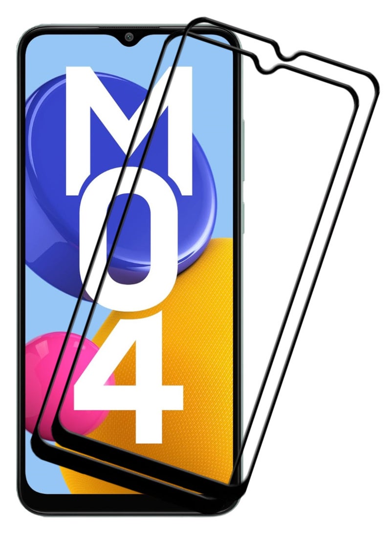 ACLIX 2 Pieces Antistatic ESD Dustproof Premium Quality High Definition Tempered Glass Screen Protector Designed For Samsung Galaxy M04 - Image 1