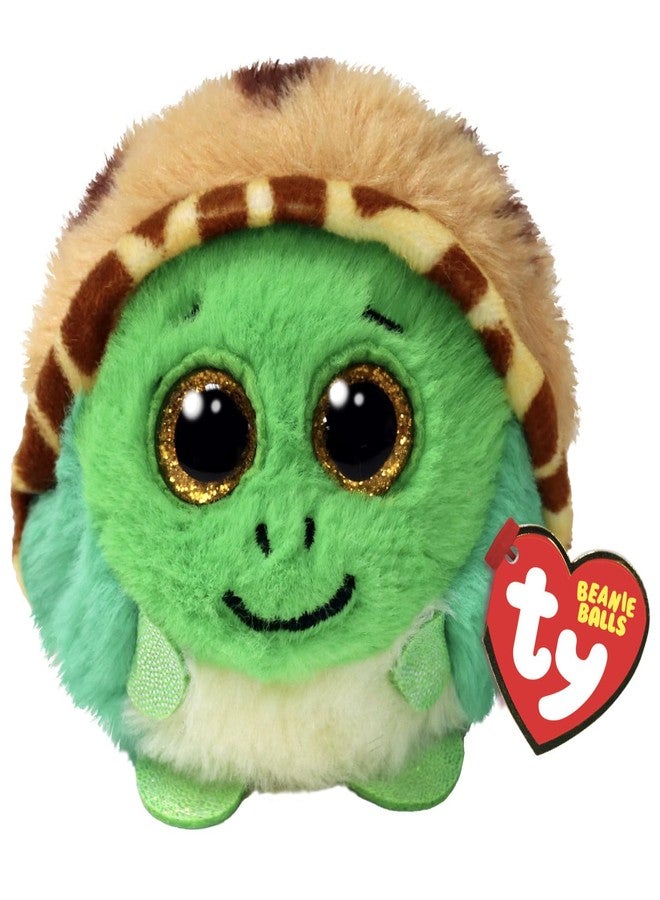 Ty Beanie Balls - Cruiser The Turtle with Gold Glitter Eyes, Collectable Soft Round Plush Toys - 8cm - T42549 - Image 2